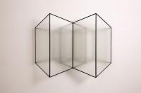 Untitled © PHCA Reinoud Oudshoorn, Untitled, Frosted glass and iron, 72 x 76 x 19 cm, 2015