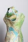 'Cartographic Dress' by Susan Stockwell (detail) @ PHCA Susan Stockwell, Cartographic Dress (detail), 2019