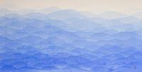 Minjung Kim, Blue Mountain, watercolour on mulberry Hanji paper, 68 x 130 cm, 2022 Minjung Kim, Blue Mountain, watercolour on mulberry Hanji paper, 68 x 130 cm, 2022