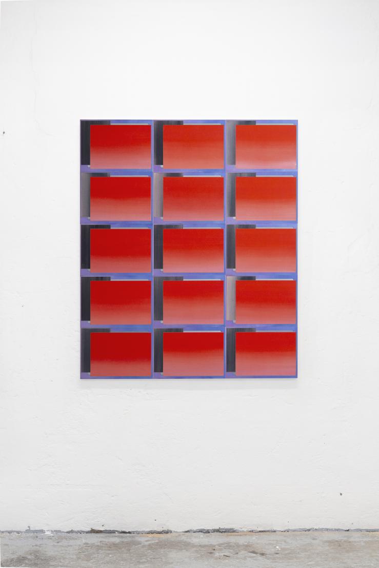 Amaya Suberviola, STSL-004, Watercolour and gouache on paper on wood, 125 x 105 cm, 2022