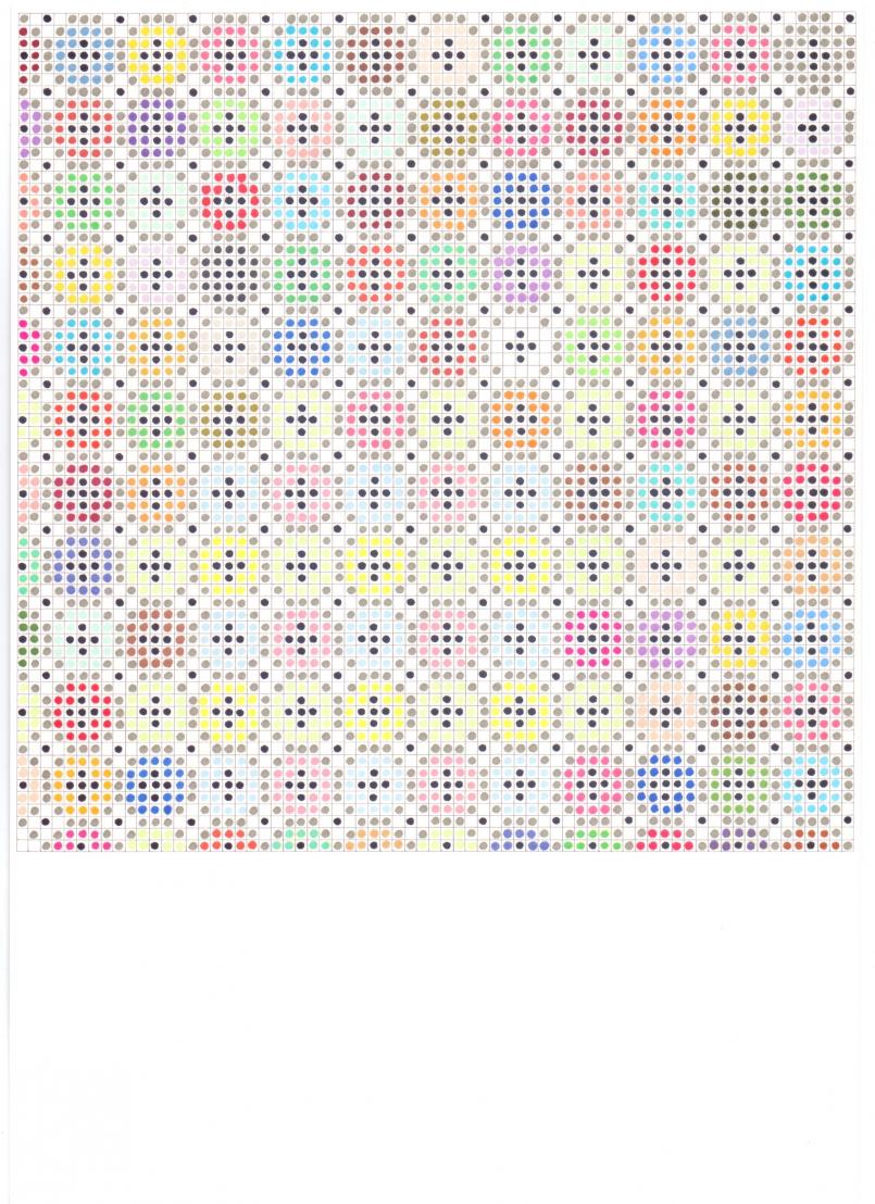 Károly Keserü, Untitled 2311101, Ornamentique Series, Ink and graphite on Paper, 30 x 21 cm, 2023