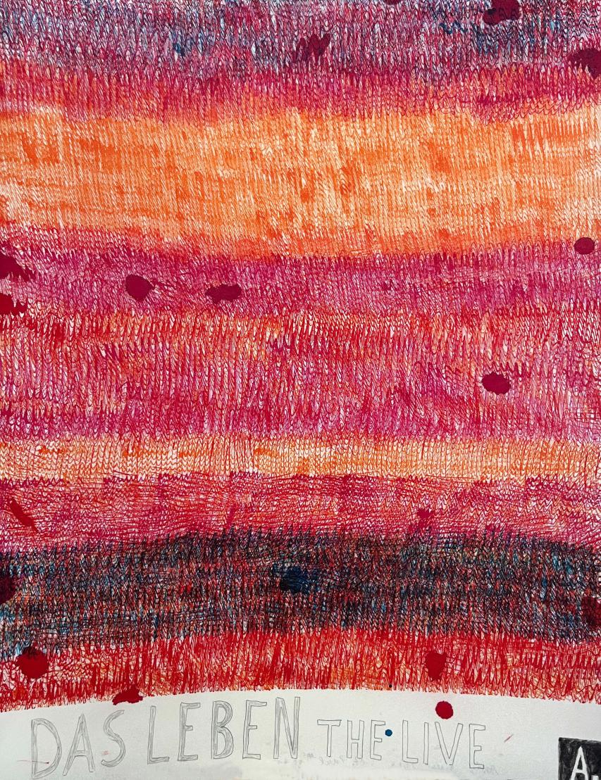 Martin Assig, St Paul #934b, Tempera & wax on paper, 39.3 x 30.5 cm, 2018