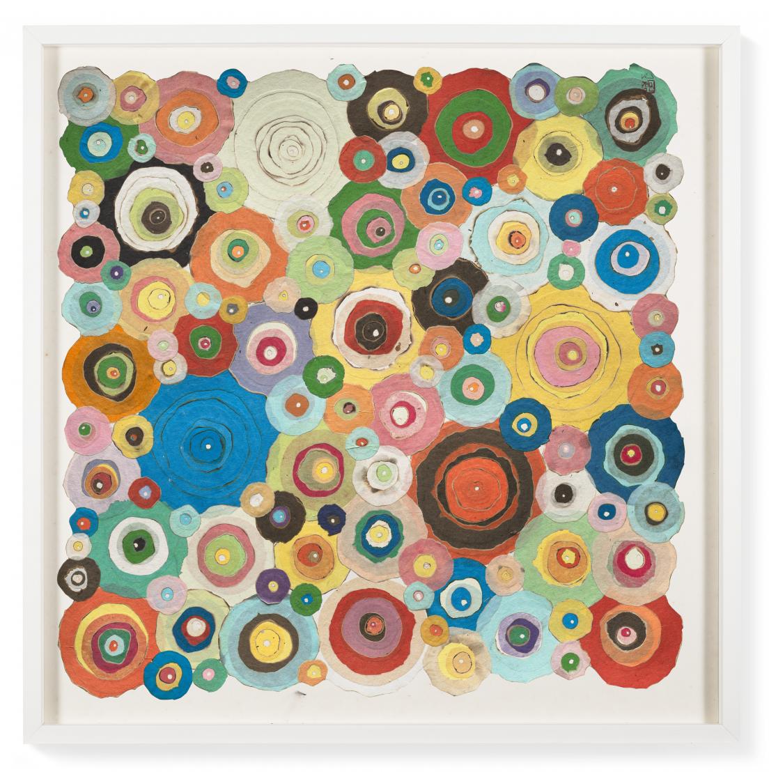 Minjung Kim, Pieno di Vuoto, Watercolour and ink on mulberry Hanji paper, 70 x 70 cm, 2007