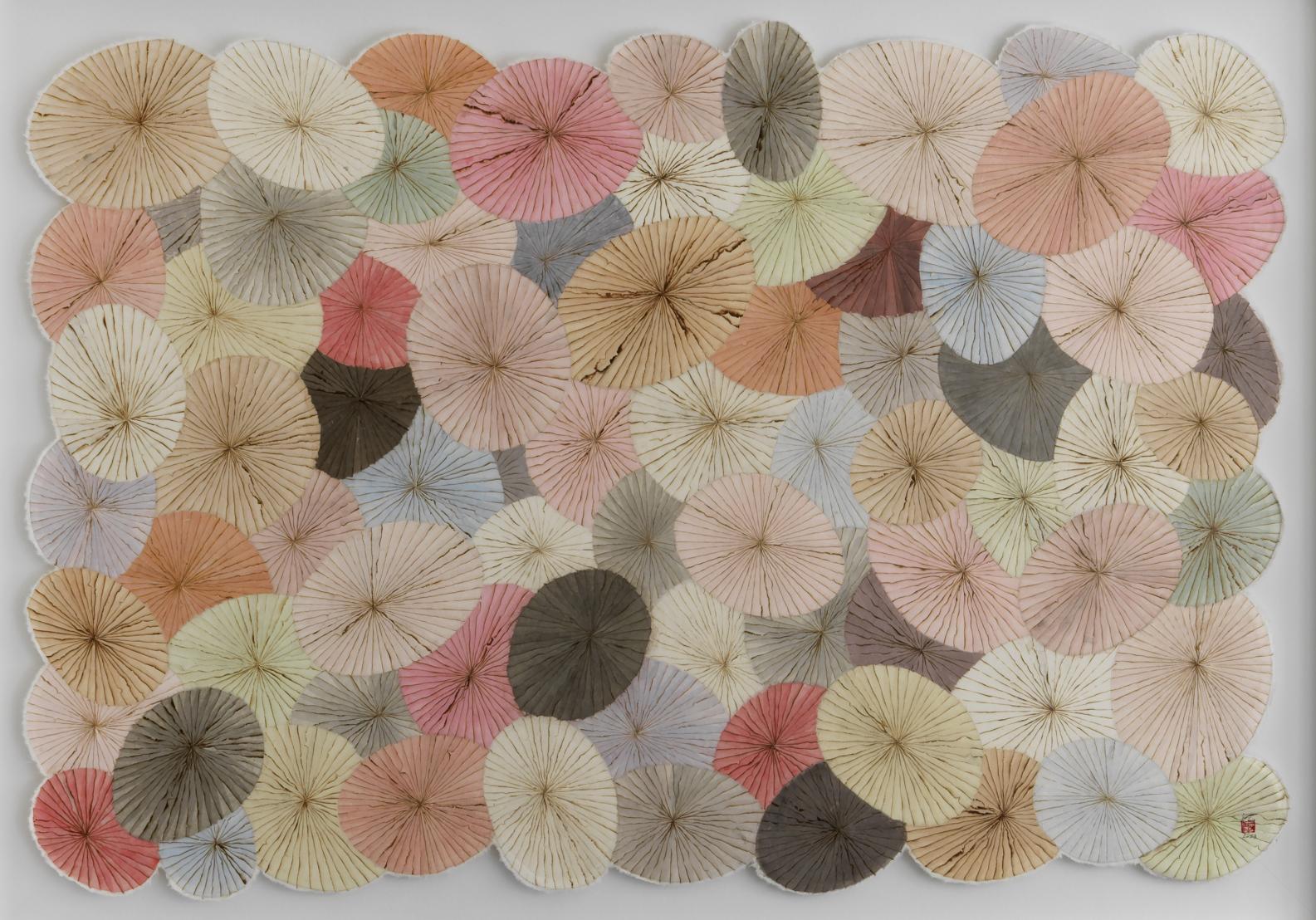 Minjung Kim, The Street (23-073S), Mixed media on Mulberry Hanji Paper, 96 x 140 cm, 2023