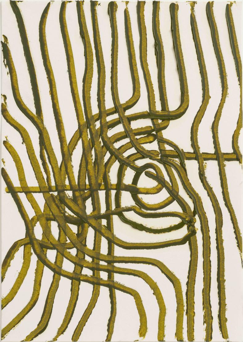 Thomas Müller, Untitled (PH 639), Oil on paper, 29.7 x 21 cm, 2023
