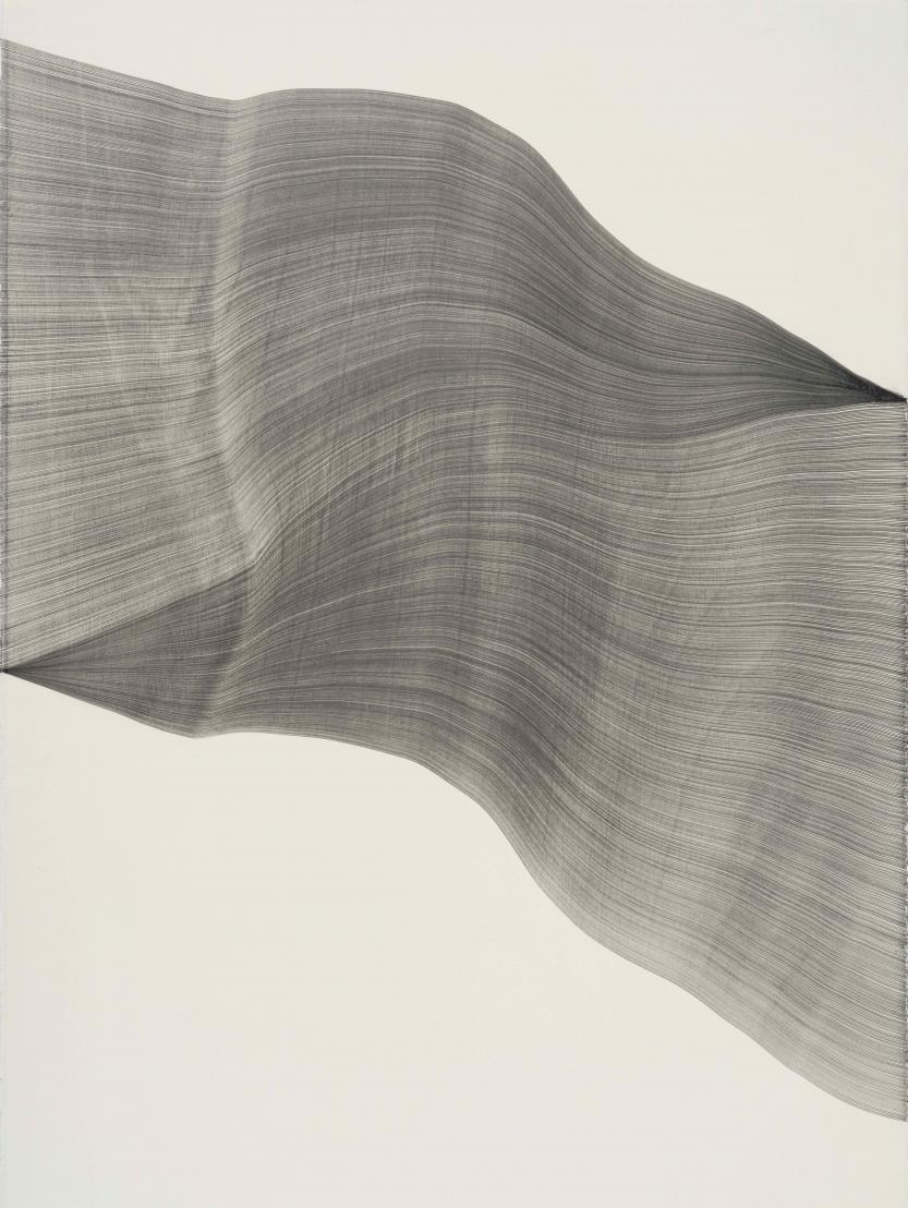 Thomas Müller, Untitled (PH 687), Pencil on Saunders Waterford paper, 76.5 x 57.5 cm, 2026