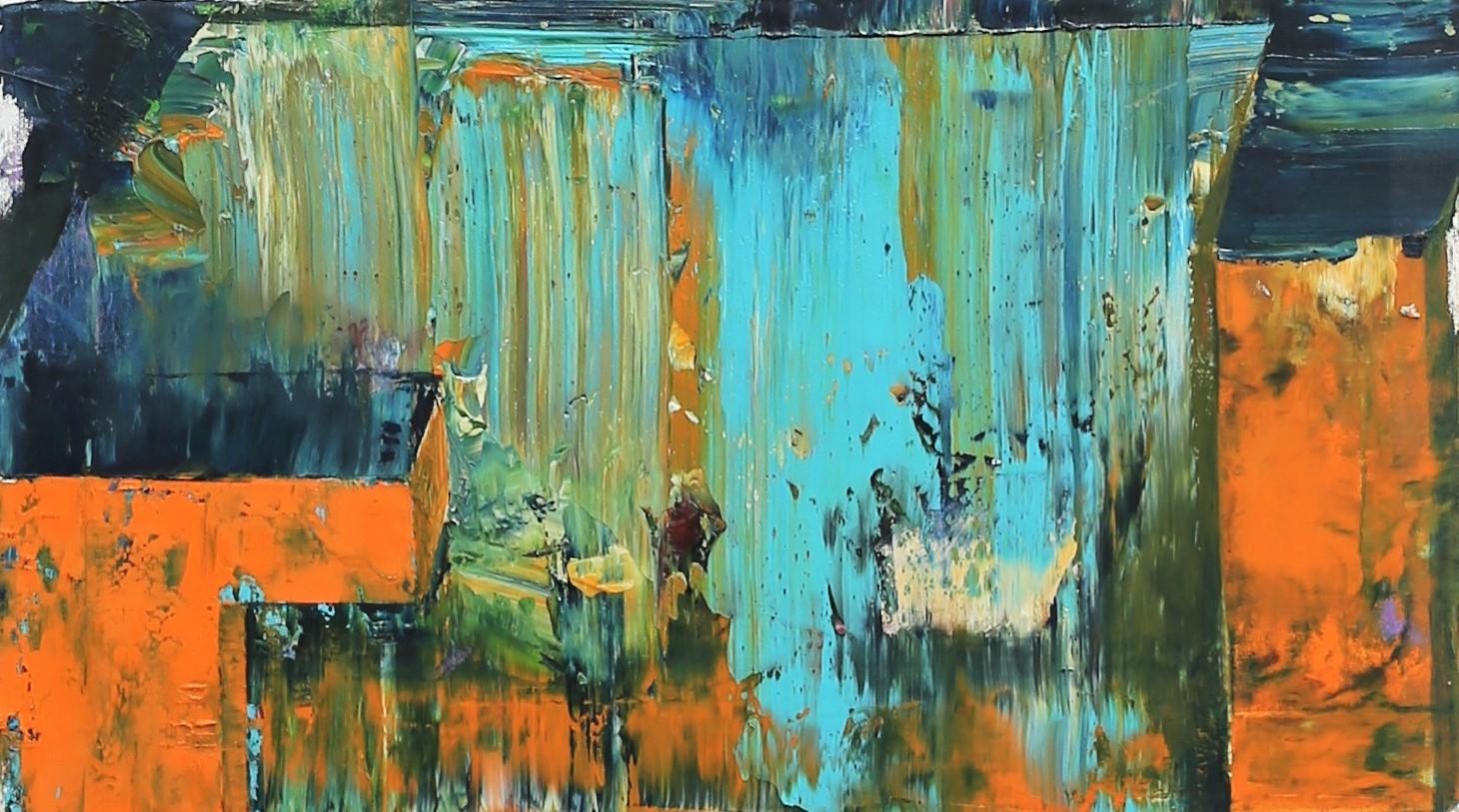 Dan Maciuca, Dam of Water, Oil on canvas, 40 x 70 cm, 2017