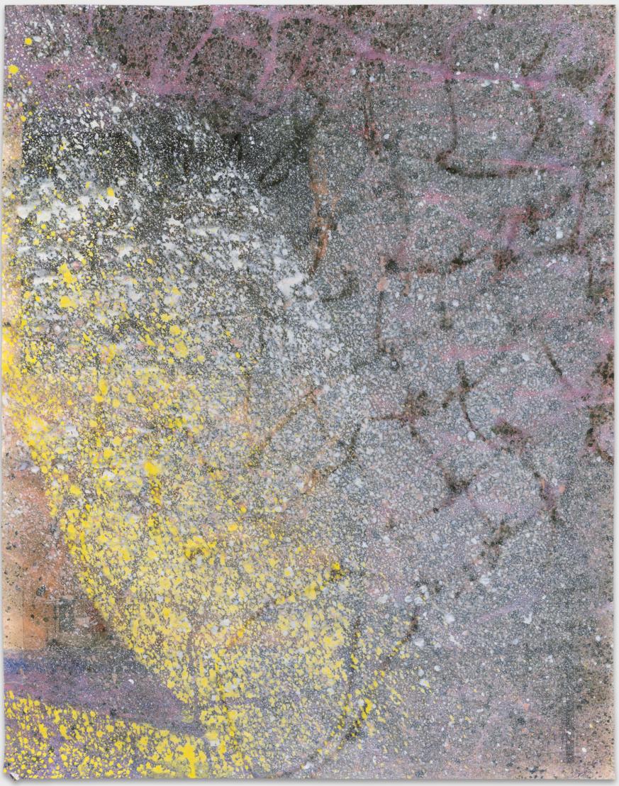 Sophie Bouvier Ausländer, Call me Ishmael (SBACMI20240214), Gouache on waxed newspaper, 72.5 x 57 cm, 2024