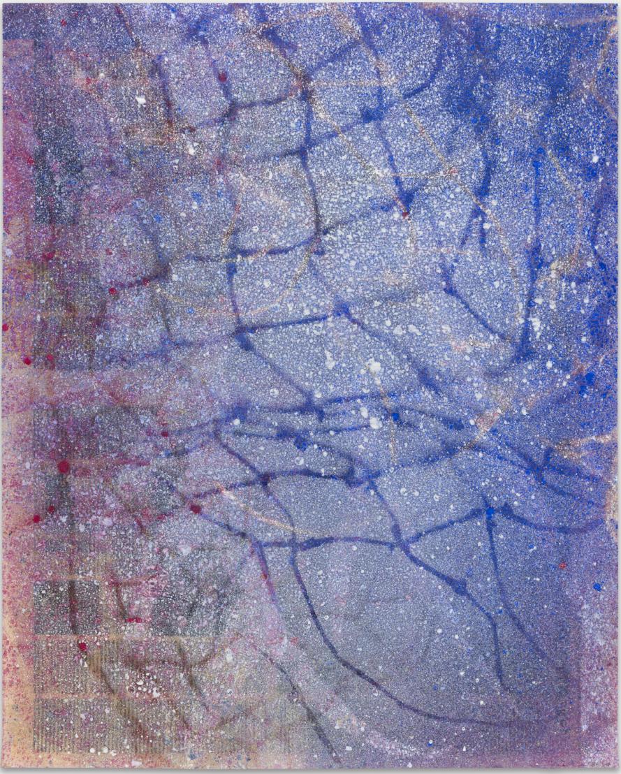 Sophie Bouvier Ausländer, Call me Ishmael (SBACMI20240222), Gouache on waxed newspaper, 65 x 52.5 cm, 2024