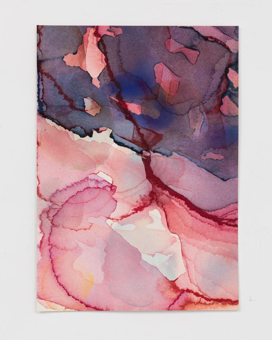 Barbara Nicholls, Crosscurrents No 1, Watercolour on 638 gsm HP Saunders Waterford, 30 x 21 cm, 2025