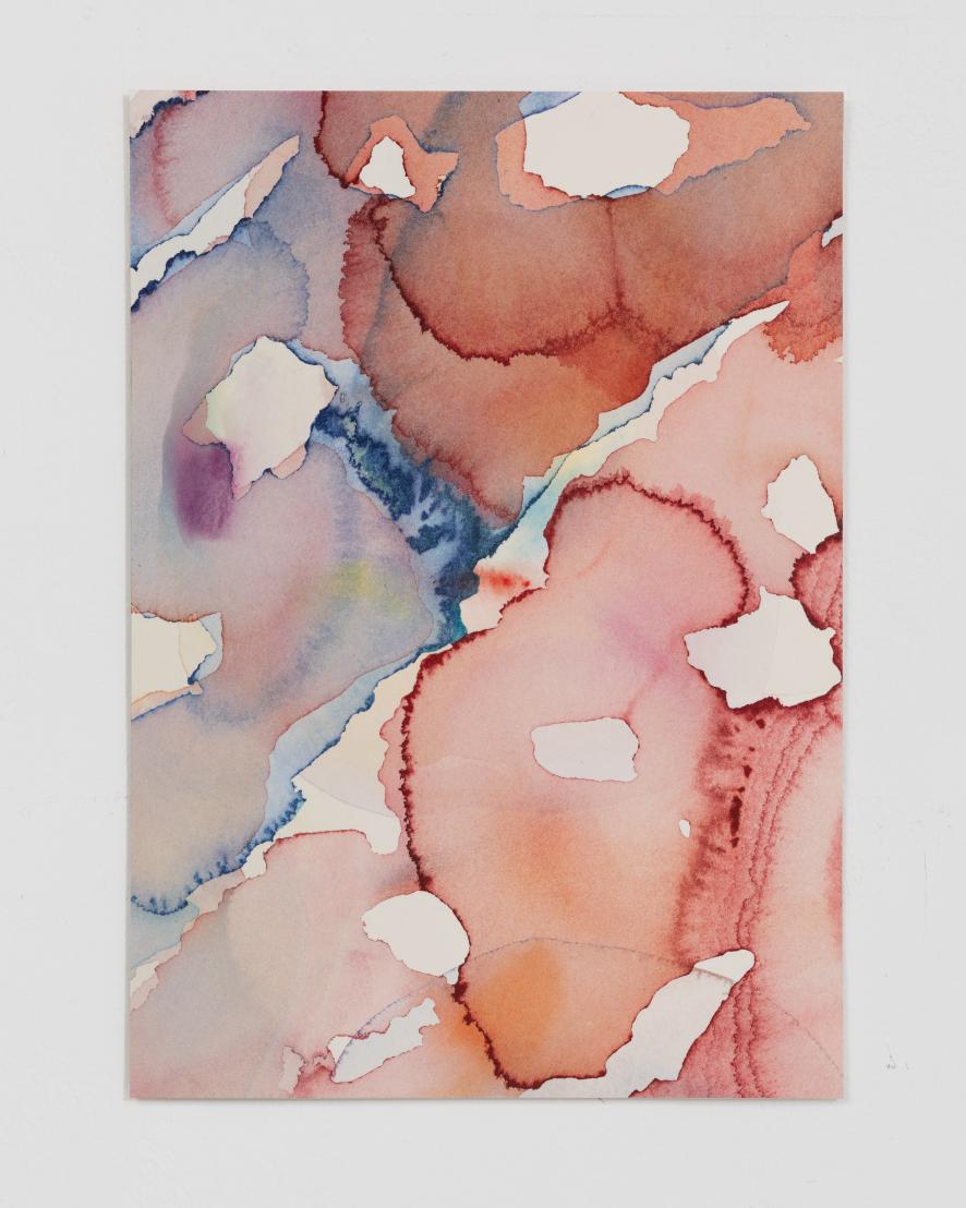 Barbara Nicholls, Crosscurrents No 4, Watercolour on 638 gsm HP Saunders Waterford, 30 x 21 cm, 2025