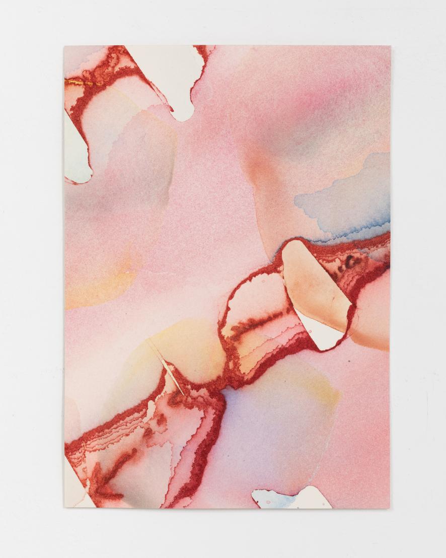 Barbara Nicholls, Crosscurrents No 6, Watercolour on 638gsm HP Saunders Waterford, 30 x 21 cm, 2025
