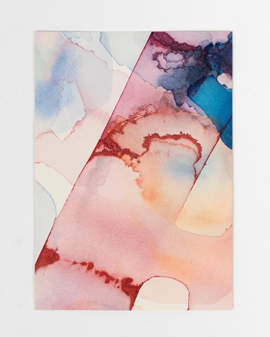 Barbara Nicholls, Crosscurrents No 9, Watercolour on 638 gsm HP Saunders Waterford, 30 x 21 cm, 2025