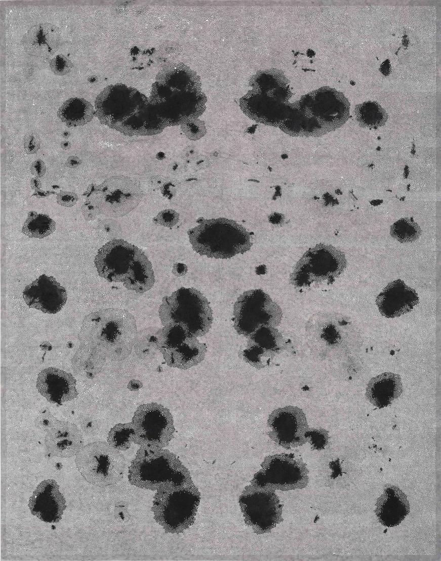 Rebecca Salter, JF4, mixed media on paper, 120 x 98 cm, 2024