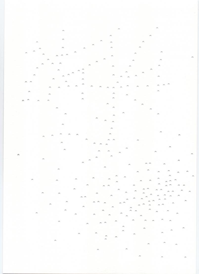Károly Keserü, Holes on Paper, 30 x 21 cm, 2024